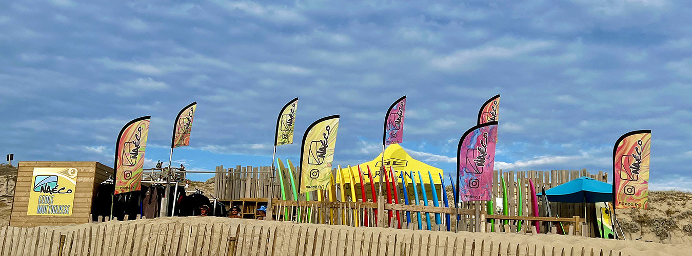 L'école de surf Naéco, pieds dans le sable à Messanges
